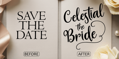Celestial Bride Font Poster 3
