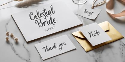 Celestial Bride Font Poster 4