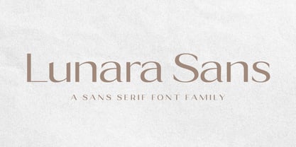 Lunara Sans Font Poster 1