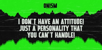 Onism Font Poster 9
