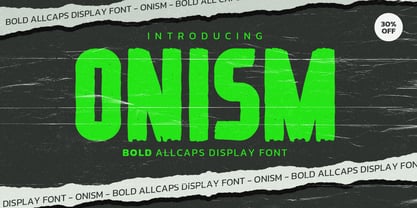 Onism Font Poster 2