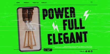 Onism Font Poster 5