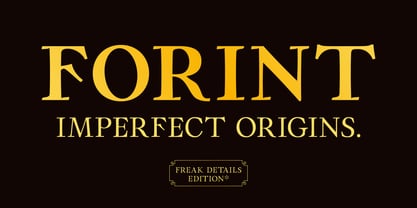 Forint Font Poster 1