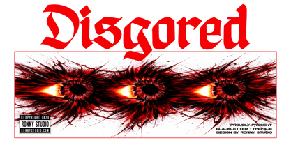 Disgored Font Poster 1