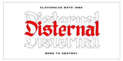 Disgored Font Poster 3