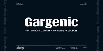 Gargenic Font Poster 1