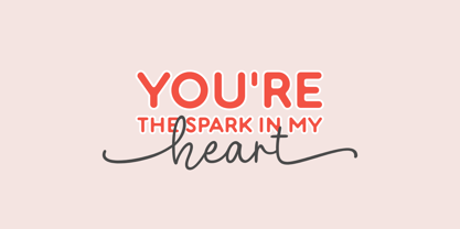 Blushing Hearts Font Poster 2