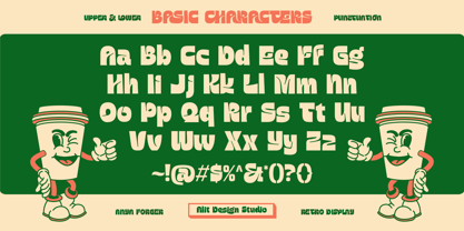 Anya Forger Font Poster 2