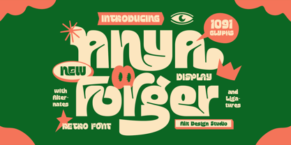 Anya Forger Font Poster 1