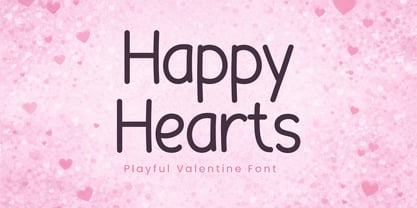Happy Hearts Font Poster 1