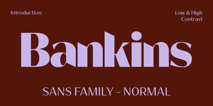 Bankins Normal Font Poster 1