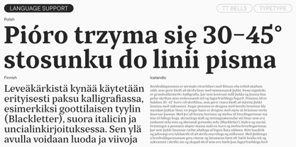 TT Bells Font Poster 8