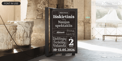 TT Bells Font Poster 9