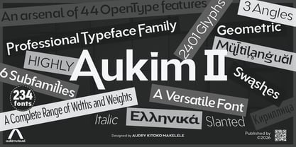 Aukim II Font Poster 1