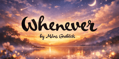 Whenever Font Poster 1