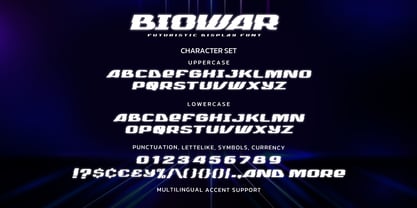 Biowar Font Poster 7