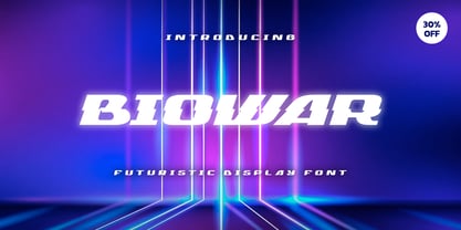 Biowar Font Poster 2