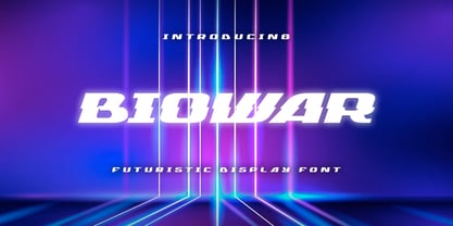 Biowar Font Poster 1