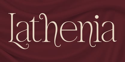 Lathenia Font Poster 1