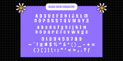 Black Name Font Poster 8