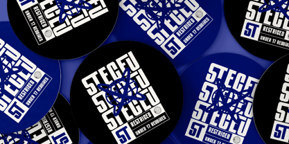 SS Tuslav Font Poster 5