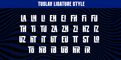 SS Tuslav Font Poster 9