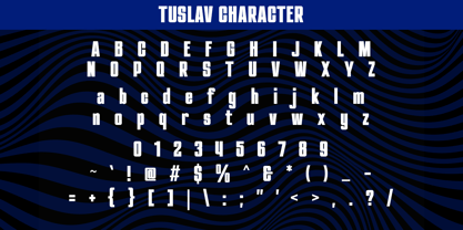 SS Tuslav Font Poster 8
