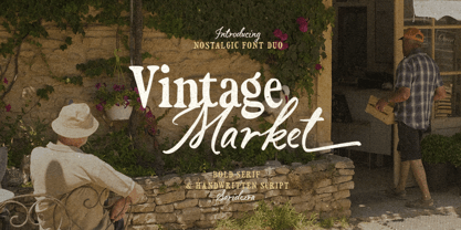 Vintage Market Font Poster 1