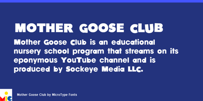 Mother Goose Club Font Poster 1
