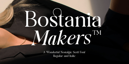 Bostania Makers Font Poster 1