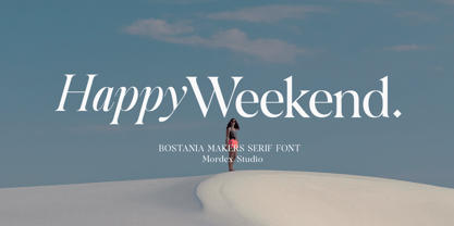 Bostania Makers Font Poster 2