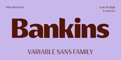 Bankins Variable Font Poster 1