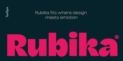 Rubika Font Poster 1