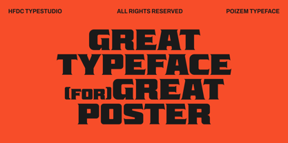 Poizem Font Poster 2