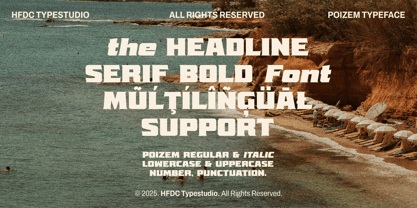 Poizem Font Poster 10