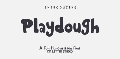 Playdough Font Poster 1