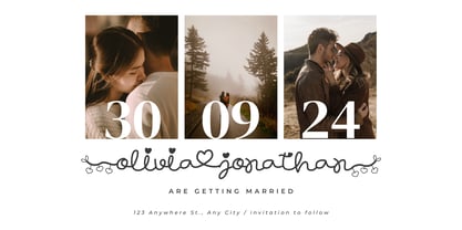 Royal Valentine Font Poster 3