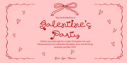 Royal Valentine Font Poster 2