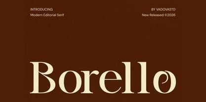 Borello Font Poster 1