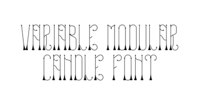 Candle Font Poster 3