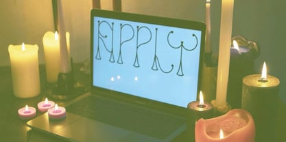 Candle Font Poster 1