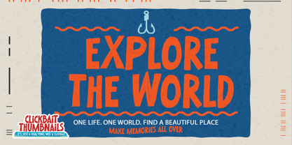 Clickba Italic Thumbnails Font Poster 3