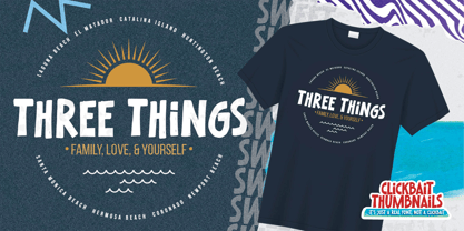 Clickba Italic Thumbnails Font Poster 6