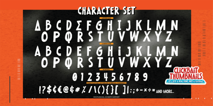 Clickba Italic Thumbnails Font Poster 8