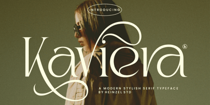 Kaviera Font Poster 1