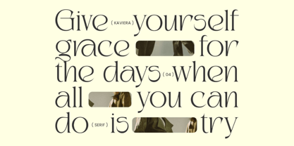 Kaviera Font Poster 3