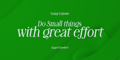 Kaget Font Poster 3