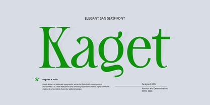 Kaget Font Poster 1