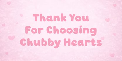 Chubby Hearts Font Poster 6