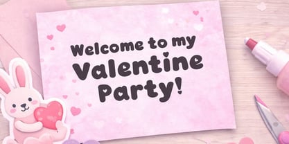 Chubby Hearts Font Poster 3